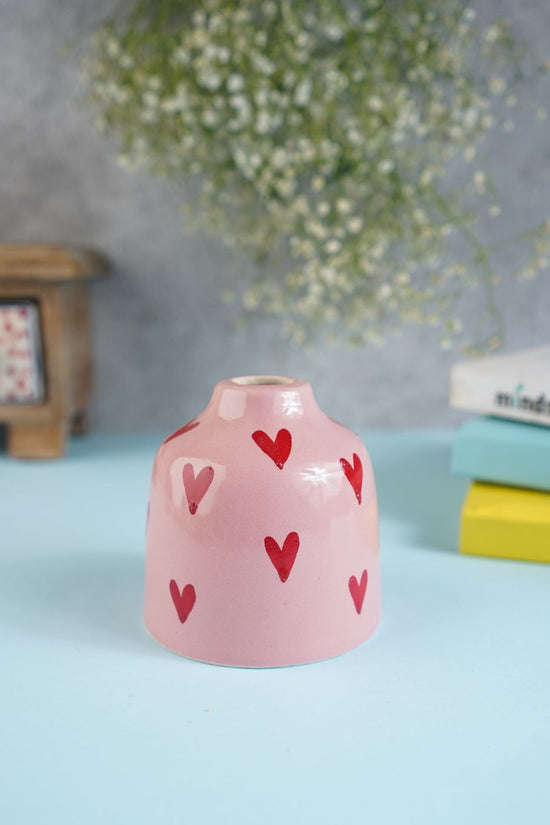 Hearts Bud Vase
