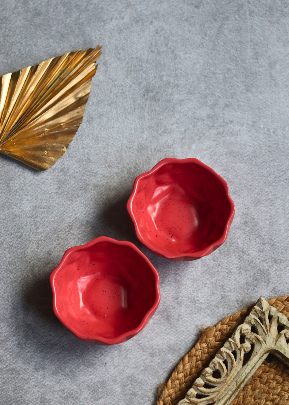 Two stunning red bowls 