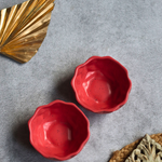 Two stunning red bowls 