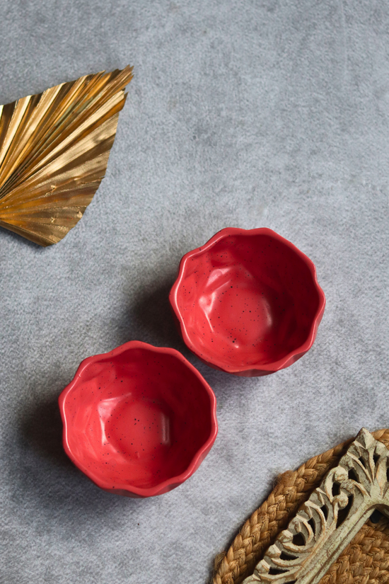 Two stunning red bowls 