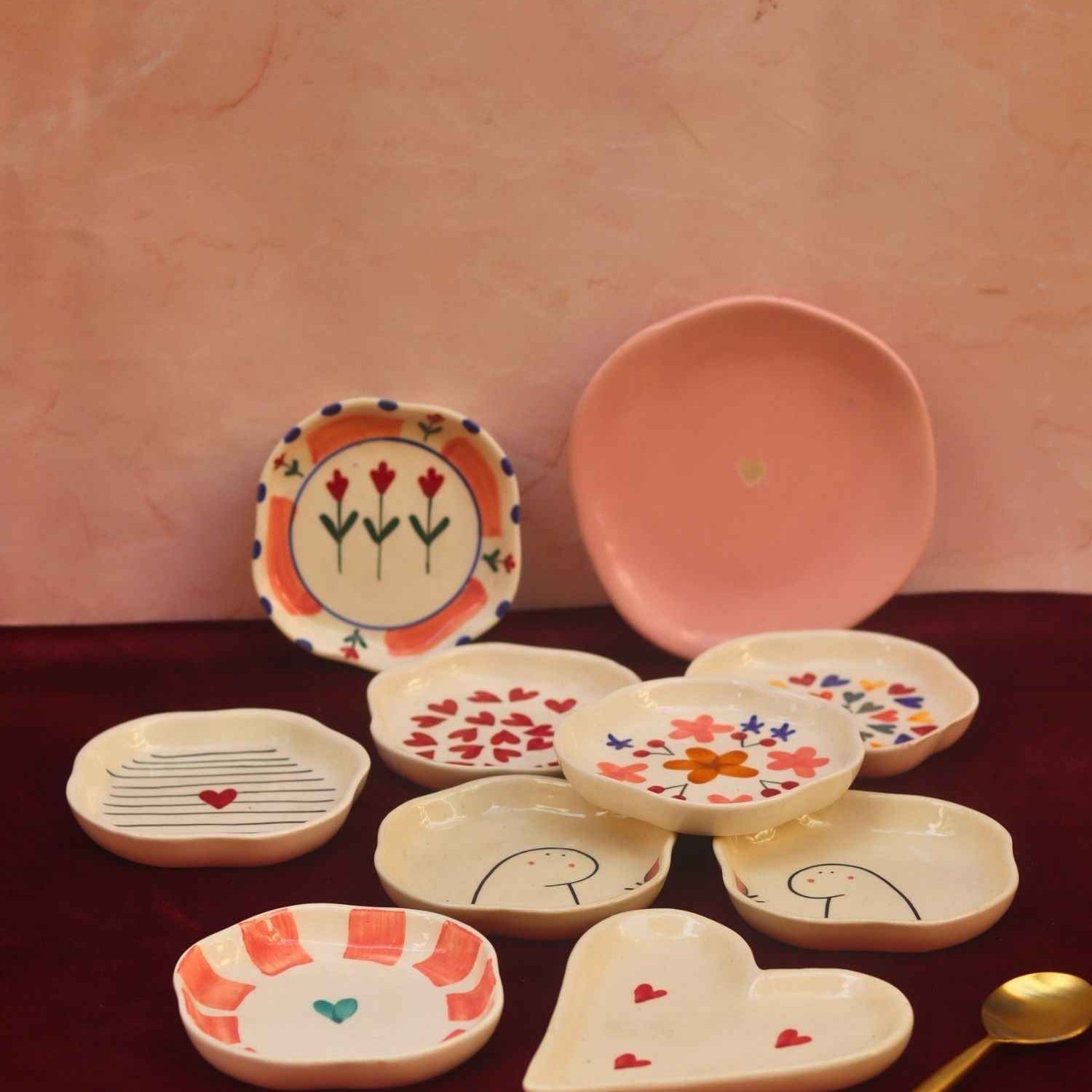 Set of 10 Forever Yours Dessert plates combo (for the price of 7)