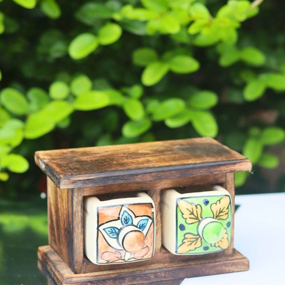 Wooden Decor Drawer – Rustic Bloom made by wooden