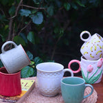 Set of 6 Delight Sip Mugs (for the price of 5) made by ceramic