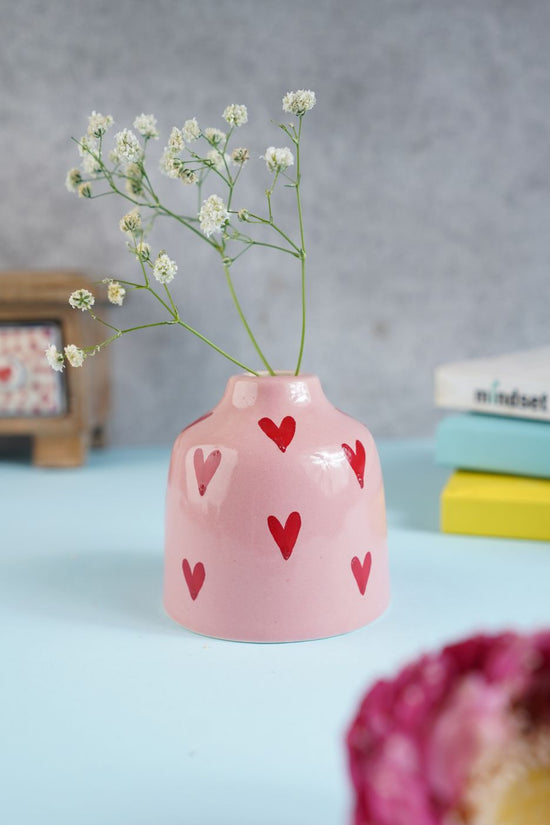 Hearts Bud Vase