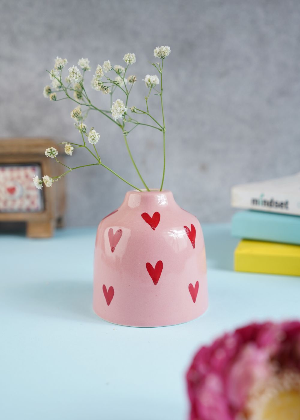 Hearts Bud Vase