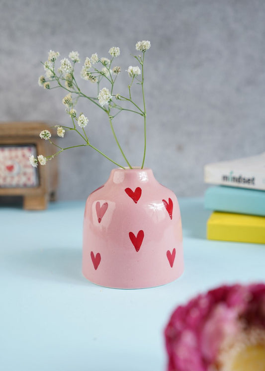 Hearts Bud Vase