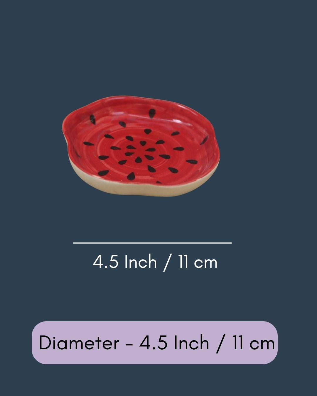 Watermelon Handmade Dessert Plate