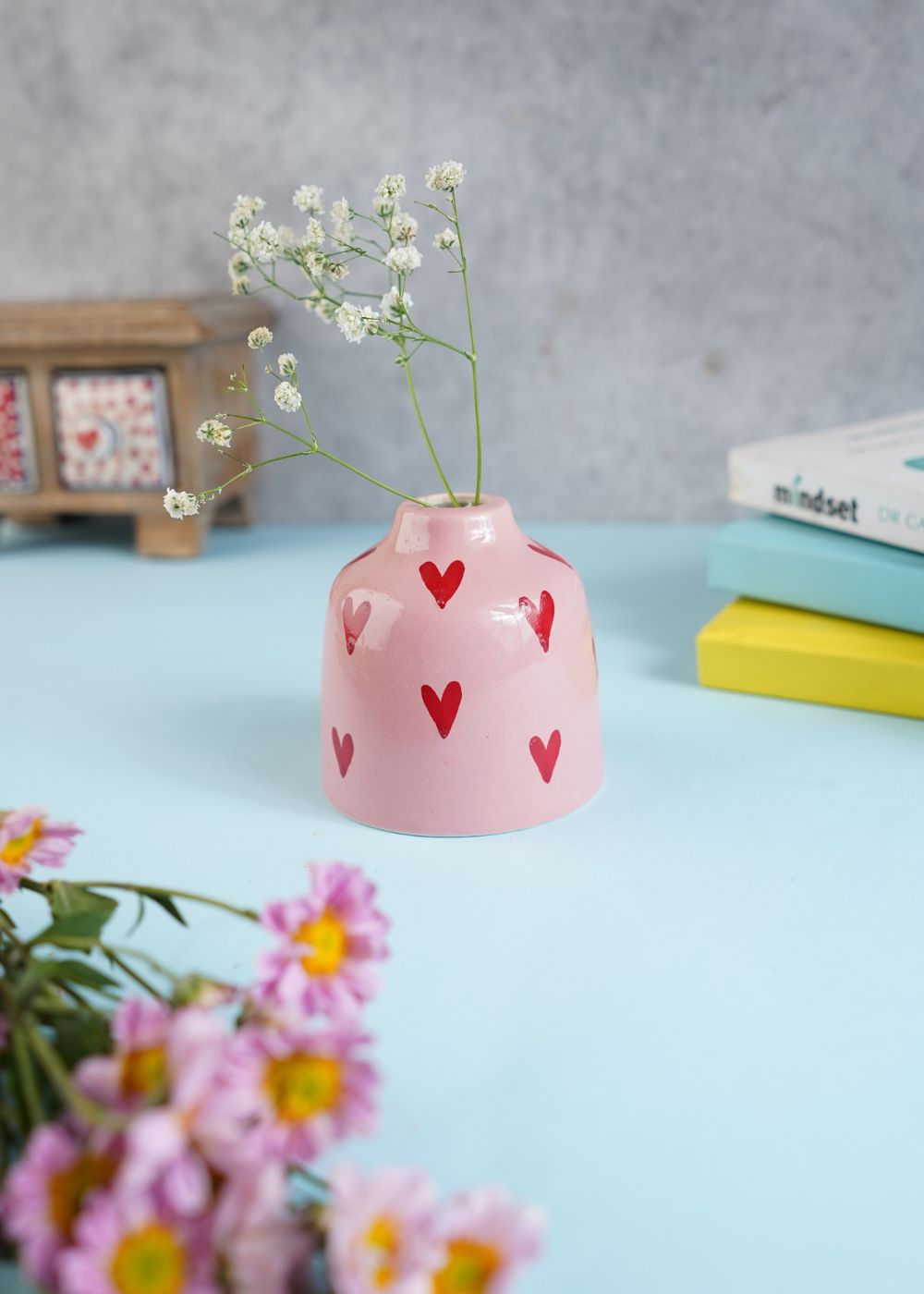Hearts Bud Vase