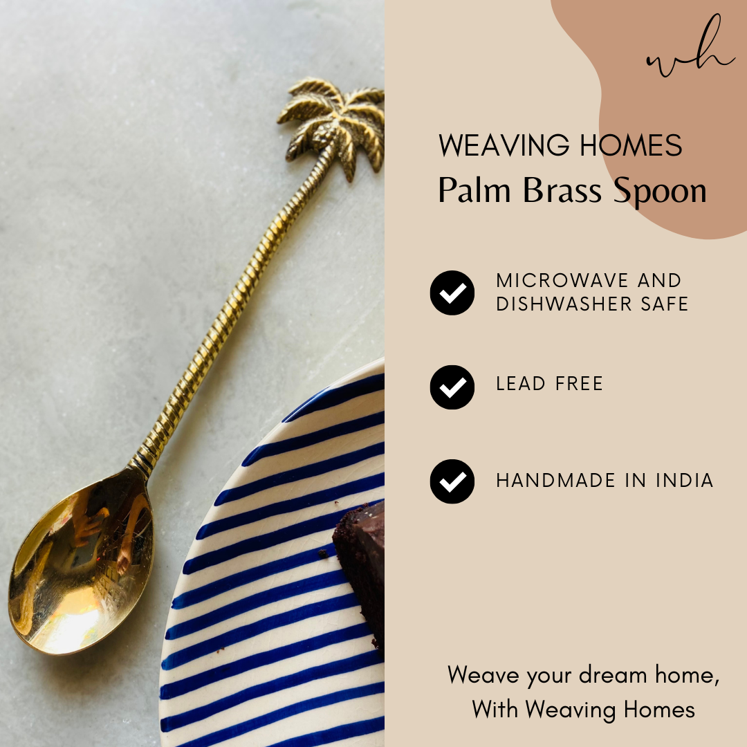 Palm Brass Spoon