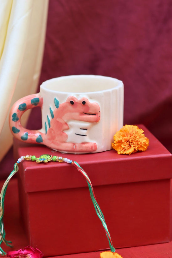lead free Dino - Mite Mug rakhi Gift Box 