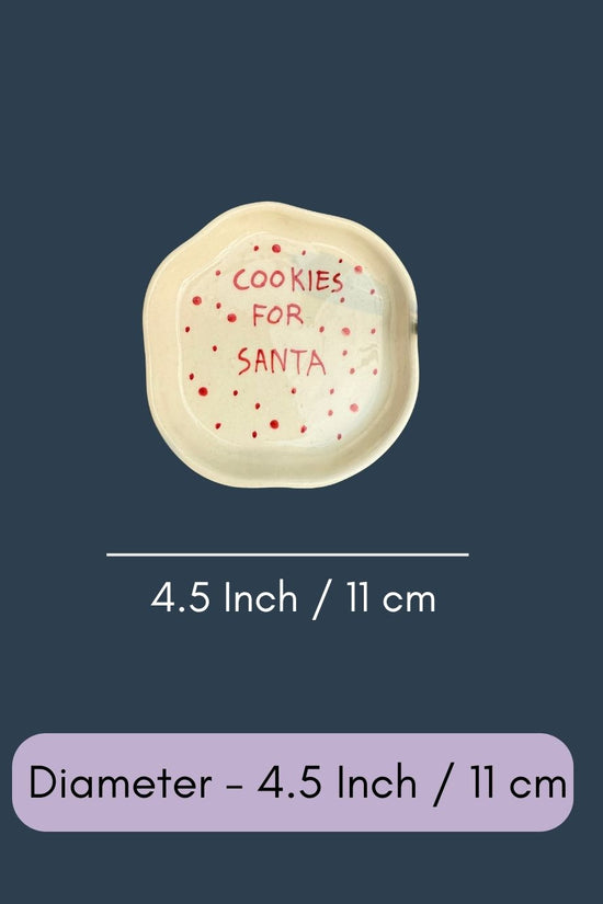 Cookies for Santa Dessert Plate