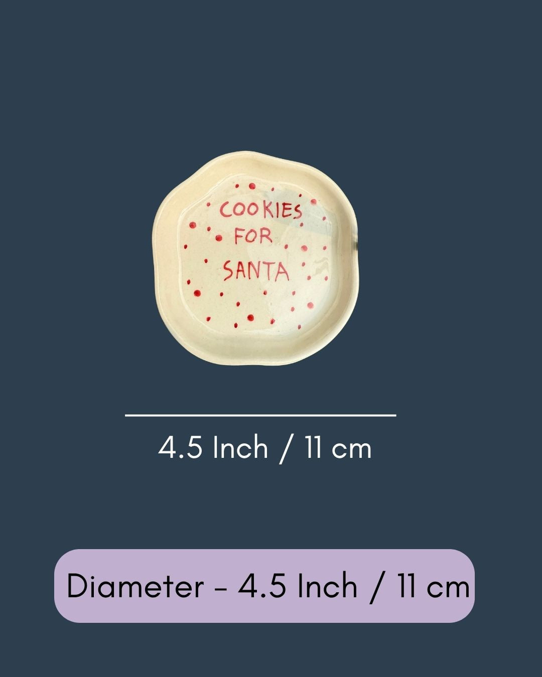 Cookies for Santa Dessert Plate