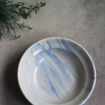Handmade ceramic pasta plate