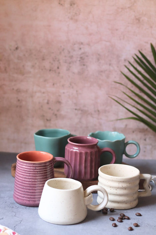 Set of 6 The Daily Brew Mugs (for the price of 5) made by ceramic
