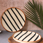 Zebra - Platter made by ceramic