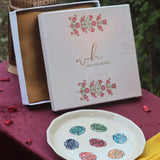 Roses Plate in a Gift Box made by ceramic