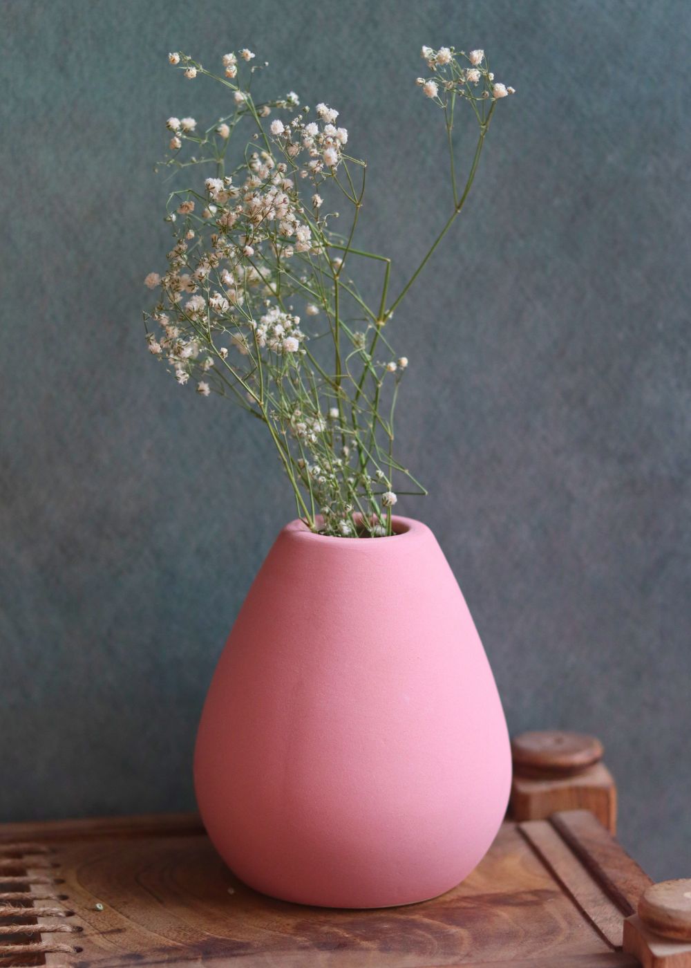 esoteric vase tall pink with matte finish