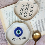 Crosses & Nazar Handmade Dessert Plate made by ceramic
