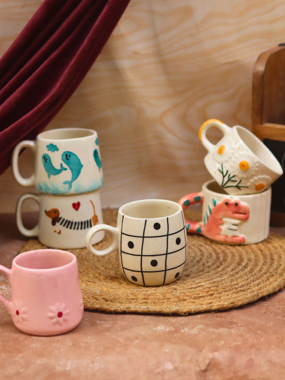 Set of 6 for the price of 5 (Hot Selling Mugs) made by ceramic
