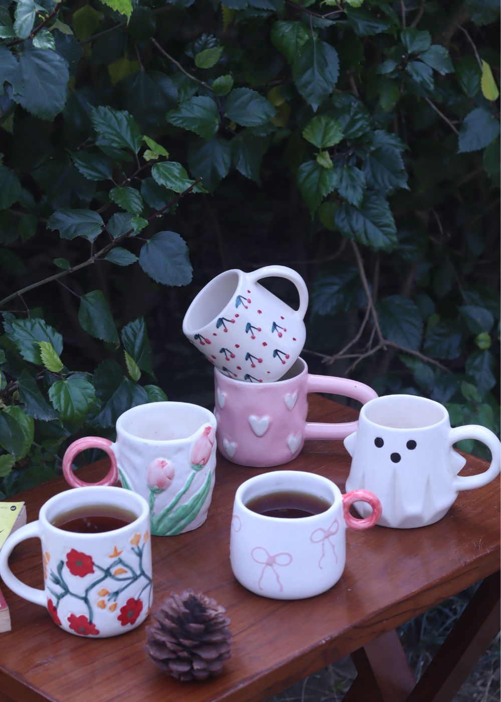 Set of 6 Coffee Lovers Delight Mugs (for the price of 5) made by ceramic