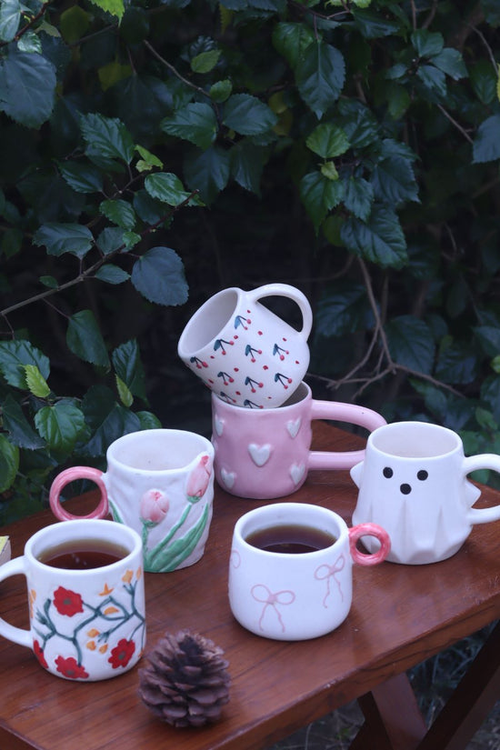 Set of 6 Coffee Lovers Delight Mugs (for the price of 5) made by ceramic