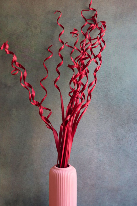 Red spiral bunch handmade in india