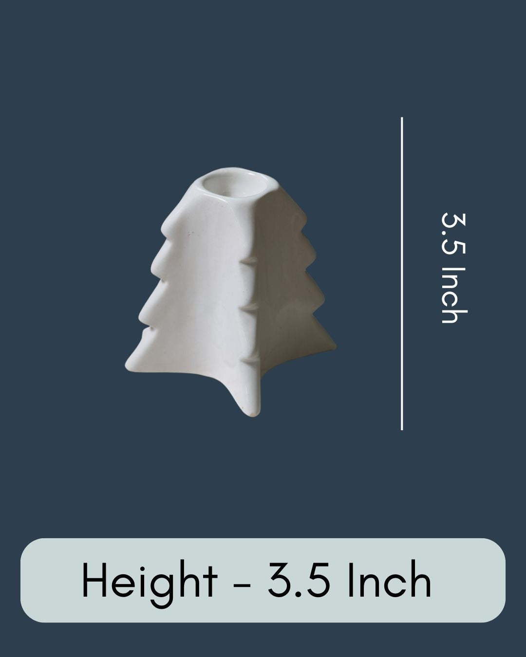 Christmas Tree Candle Stand- White