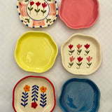 Set of 6 Delightful Treat Handmade Dessert Plate (for the price of 5) made by ceramic