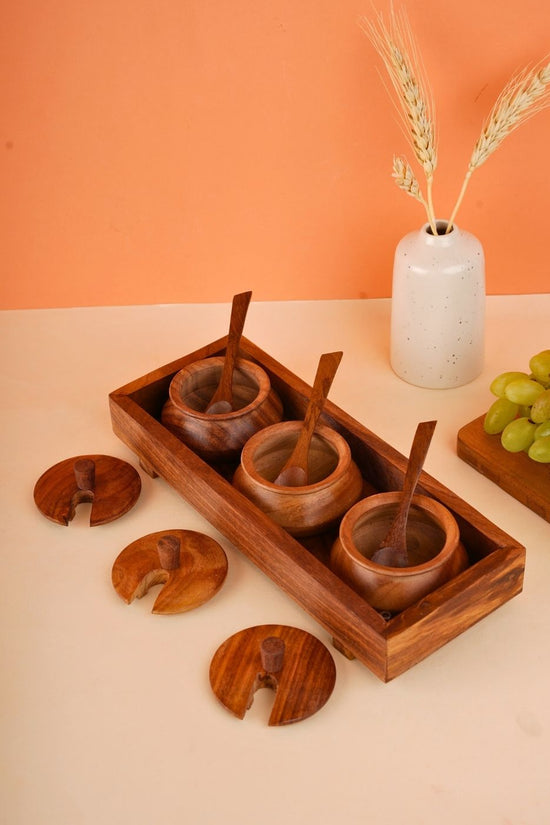 handcrafted Achaar Jar set 
