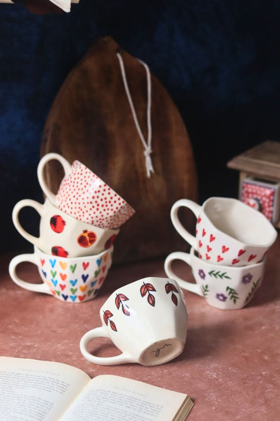 Handmade Set of 6 Morning Mates Mugs (for the price of 5)