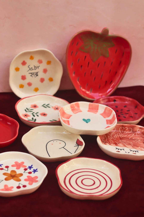 Set of 10 Cozy Hearts dessert plates combo (for the price of 7)
