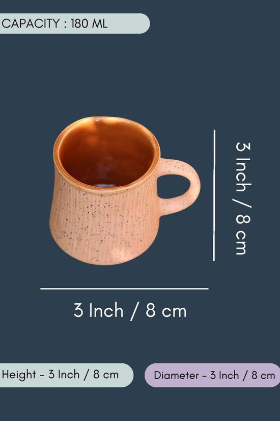 Peach Etching Chai cup