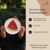 Watermelon plate in hand signification