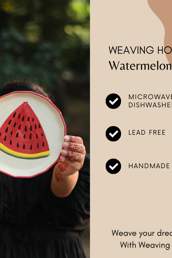 Watermelon plate in hand signification