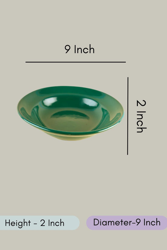 Sea Green Pasta Plate