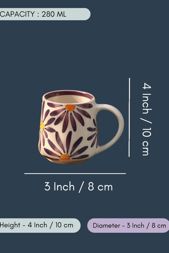 Purple Floral Mug