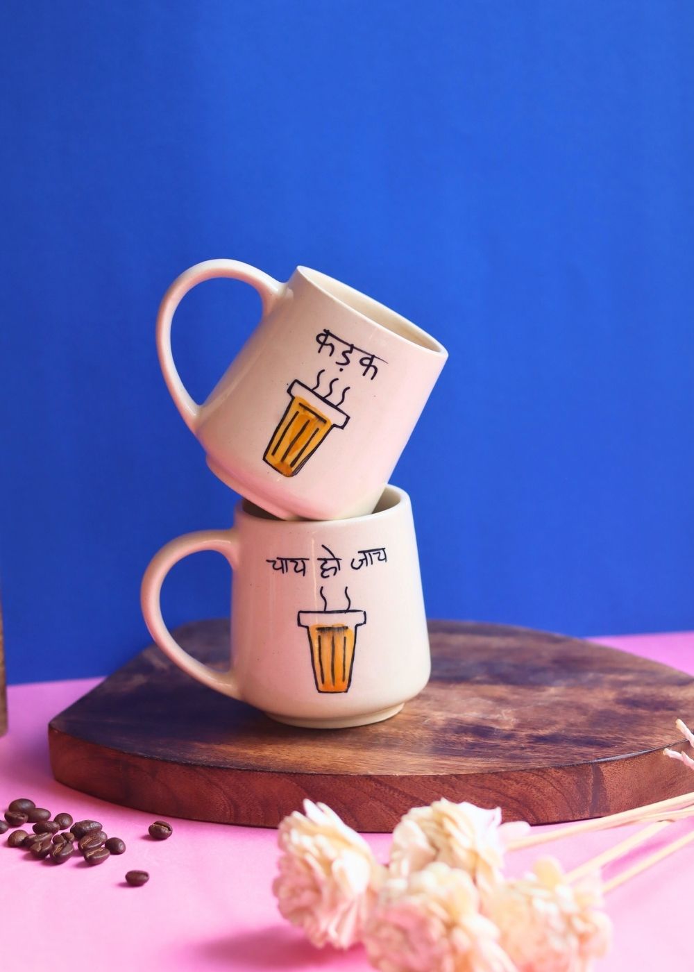 Set of 2 - Kadak & Chai Ho Jaye Mug - The Chai Lover Edit with premium quality material