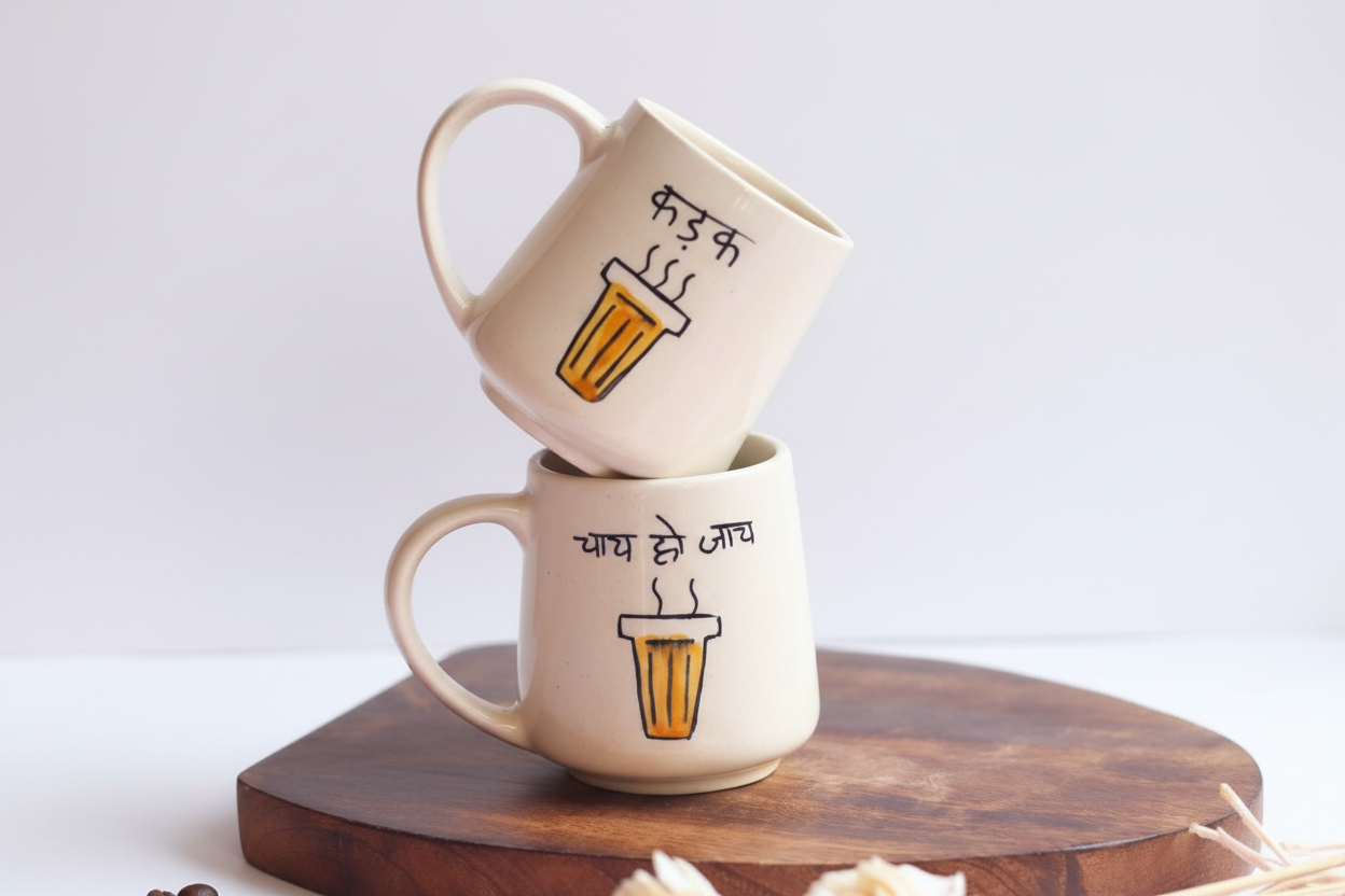 Set of 2 - Kadak & Chai Ho Jaye Mug - The Chai Lover Edit