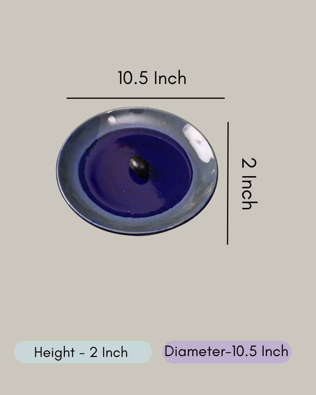 Royal Blue Dinner Plate