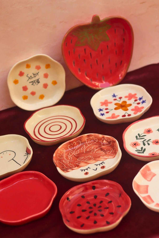 Set of 10 Cozy Hearts dessert plates combo (for the price of 7)