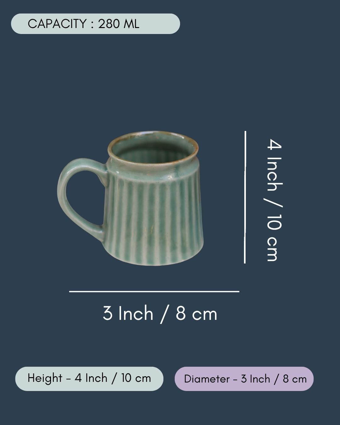 Basil Green Coffee Cup