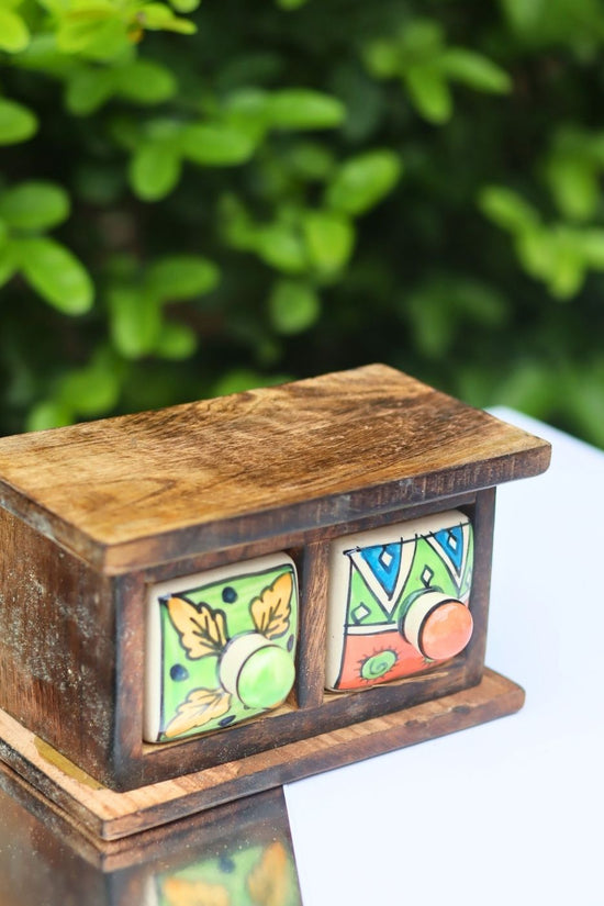 Wooden Decor Drawer – Vibrant Vibe with premium quality material