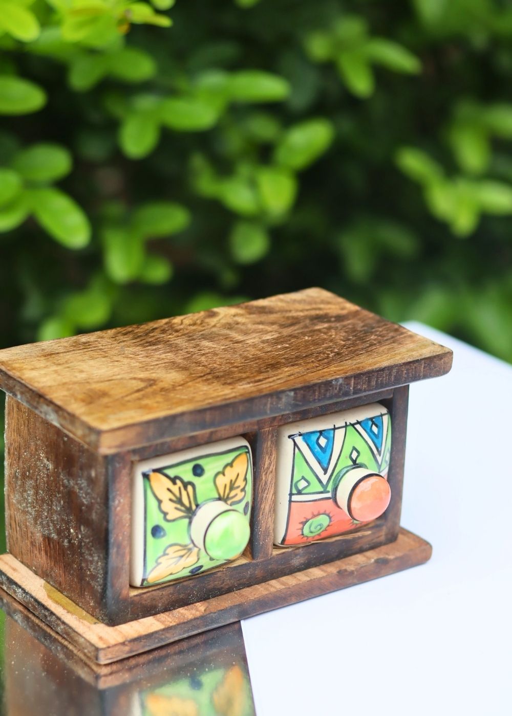 Wooden Decor Drawer – Vibrant Vibe with premium quality material