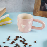 Handmade Pastel Pink Heart Mug