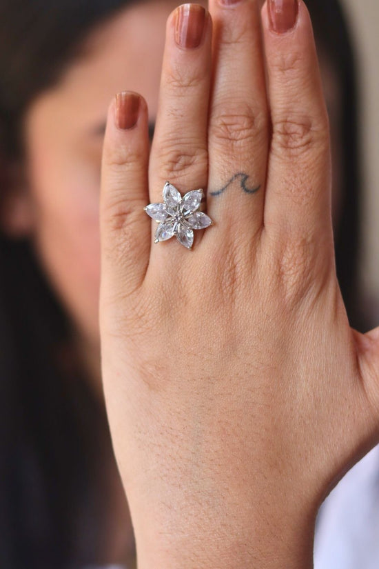 Anti tarnish Floral Bliss Ring