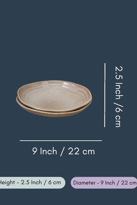 Beige Artisanal Pasta Plate