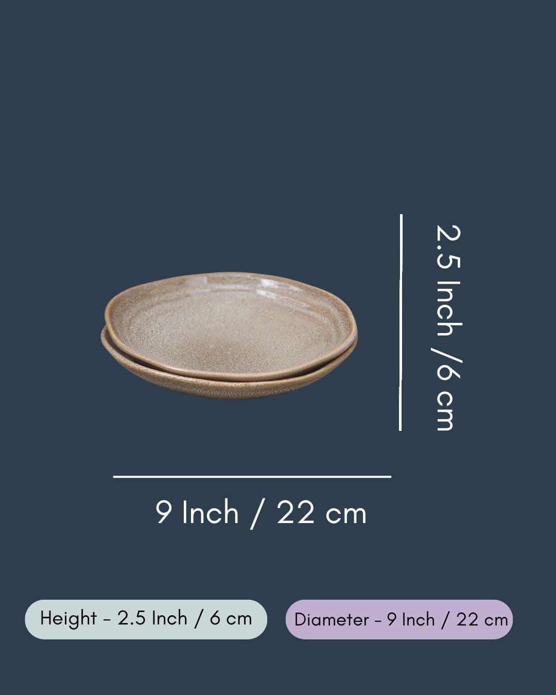 Beige Artisanal Pasta Plate