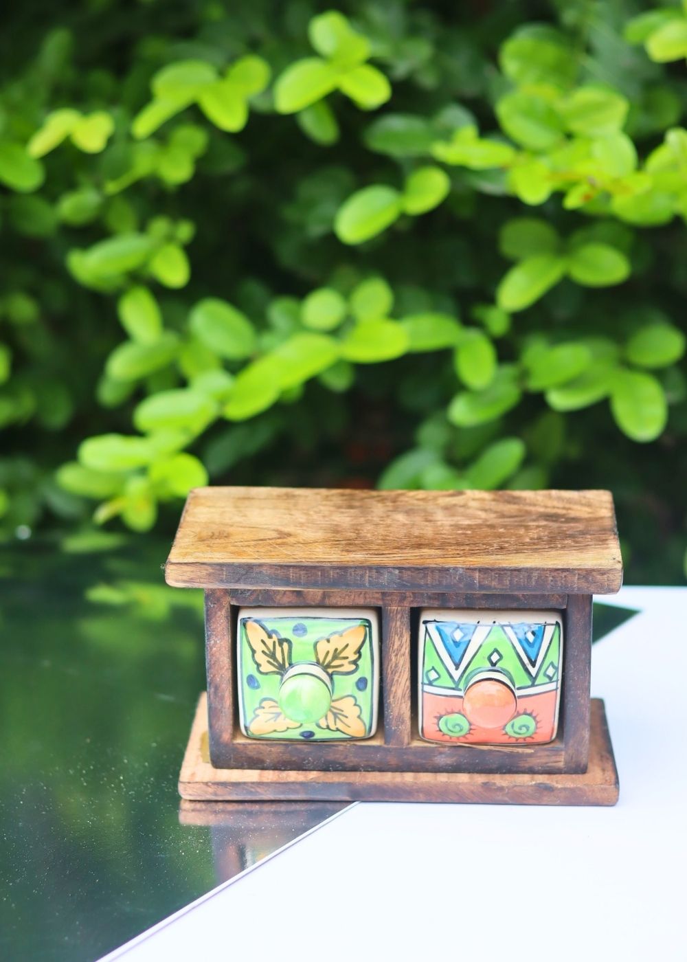Wooden Decor Drawer – Vibrant Vibe handmade in India