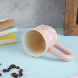 Pastel Pink Heart Mug made by ceramic