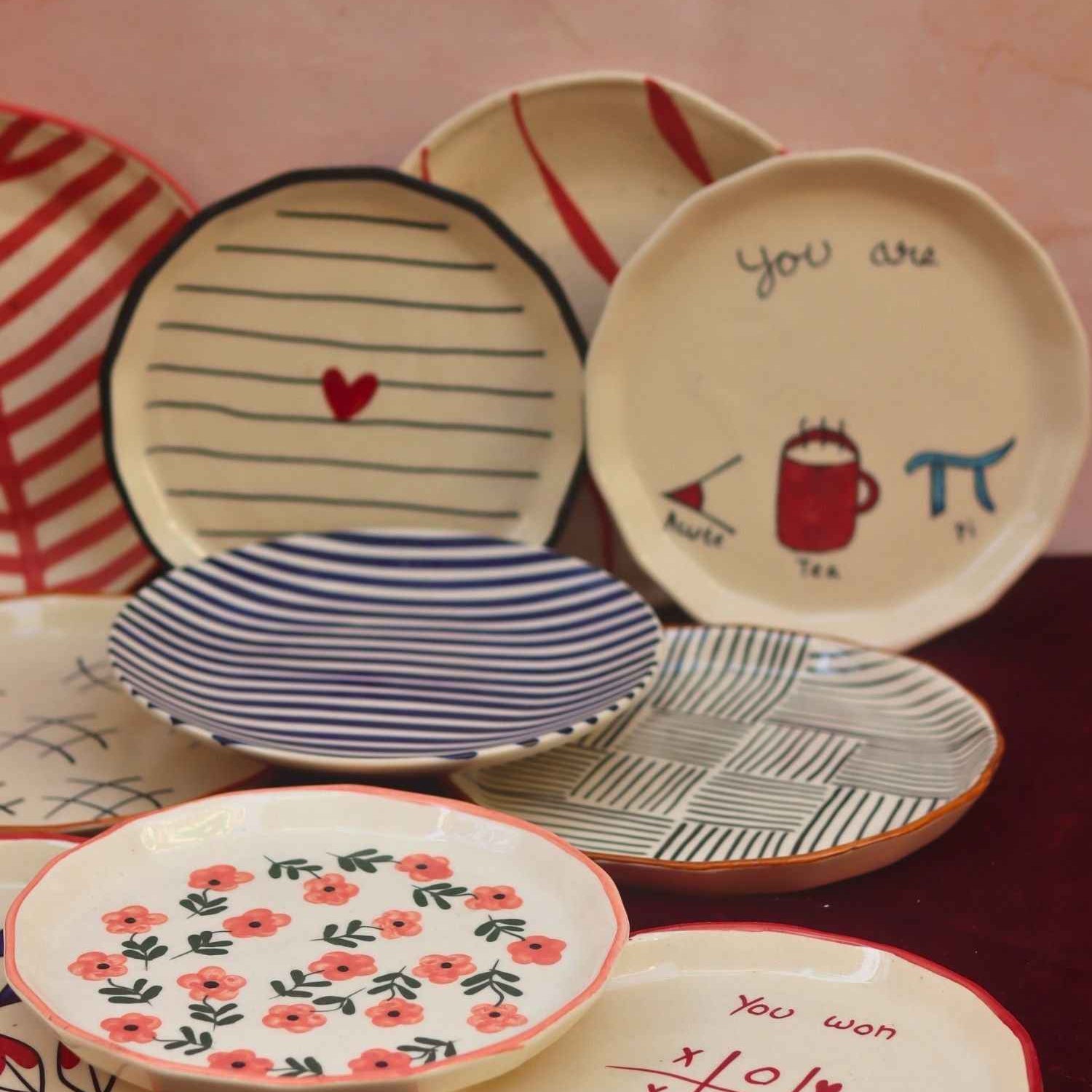 Set of 10 Berry Love Snack plates combo (for the price of 7)
